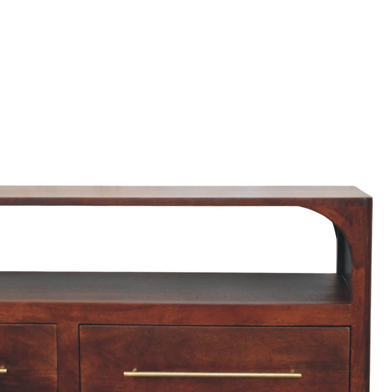 Arched Edge 2 Drawer Media Unit